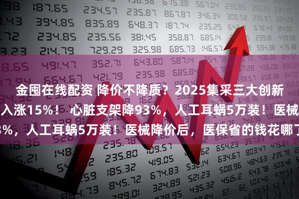 金囤在线配资 降价不降质？2025集采三大创新破局：国产器械研发投入涨15%！ 心脏支架降93%，人工耳蜗5万装！医械降价后，医保省的钱花哪了